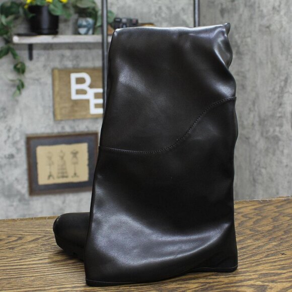 Bar III Giana Faux Leather Boots Replacement Amputee Left Shoe Only Black 6.5M - Picture 2 of 9